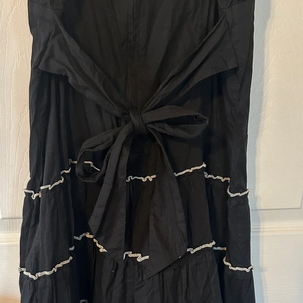 Morbid Threads Black Dress with White Lace Accents - Picture 6 of 6